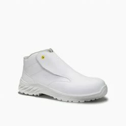 Bester Verkauf 😀 JORI Sicherheitsstiefel jo_CLEAN Slipper white Mid ESD S3 🌟