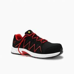 Billig 🌟 JORI Sicherheitshalbschuh jo_SPEEDY black-red Low ESD S3 😉